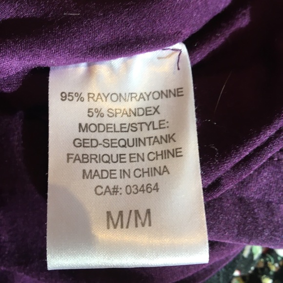 Ricki’s sequin purple tank top medium - Picture 5 of 6